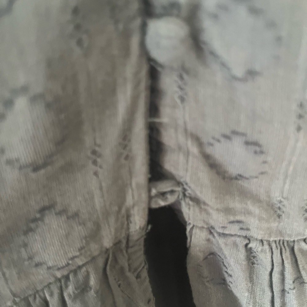ANTHROPOLOGIE Peregrine Cotton Midi dress Blue Gray L 12 14 - Picture 13 of 15